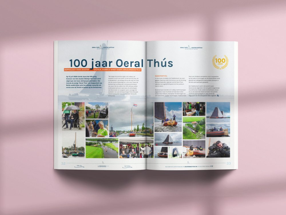 100 jaar Oeral Thús – overzichtspagina jubileum magazine