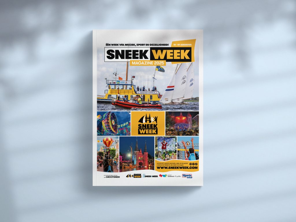 Sneekweek Magazine 2025 – cover – vormgeving - Bliidd