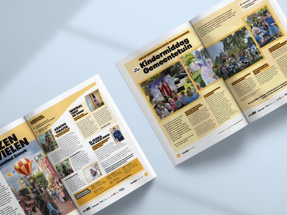Sneekweek Magazine 2025 – kindermiddag gemeentetuin – Bliidd