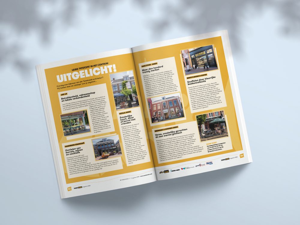 Sneekweek Magazine 2025 – horecatips Uitgelicht – Bliidd