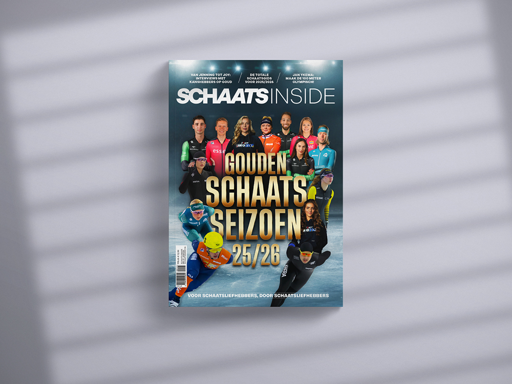 SchaatsInside magazine 2025 - cover - olympische spelen - ontwerp bliidd