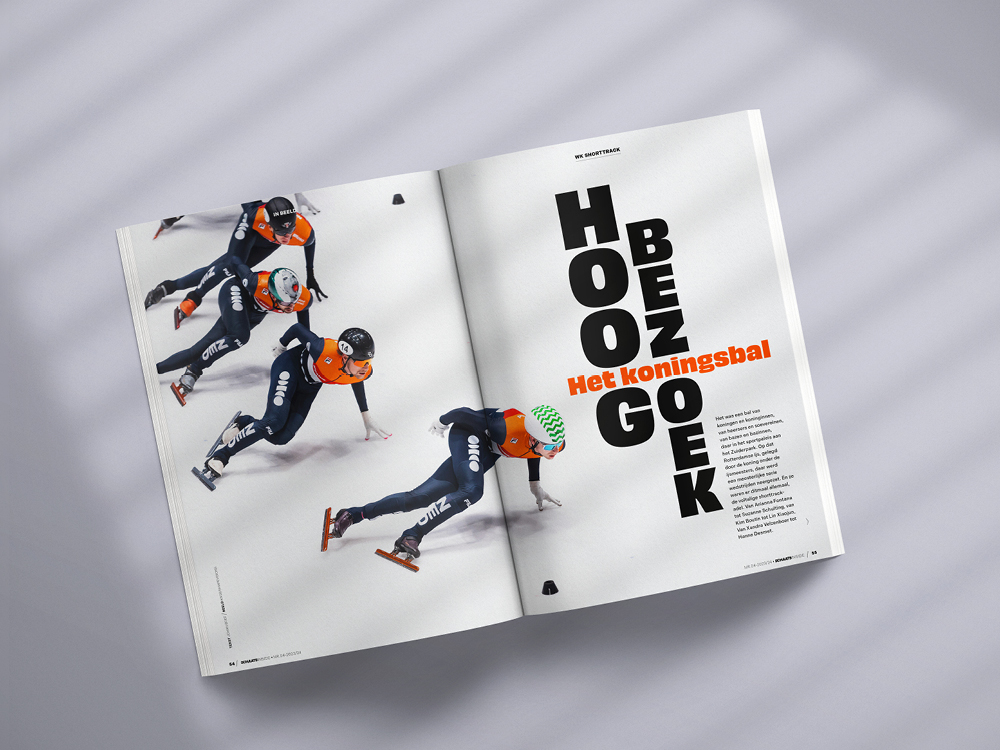 SchaatsInside magazine 2025 - editorial design - shorttrack - teamnl - bliidd