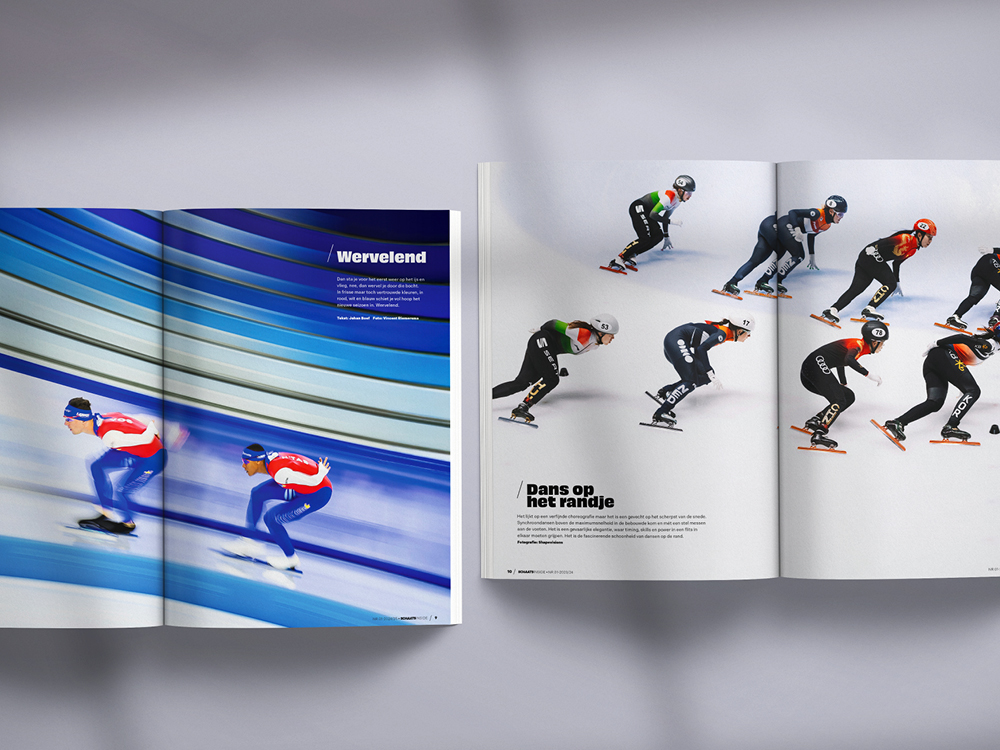 SchaatsInside magazine 2025 - editorial design - schaatsactie - bliidd