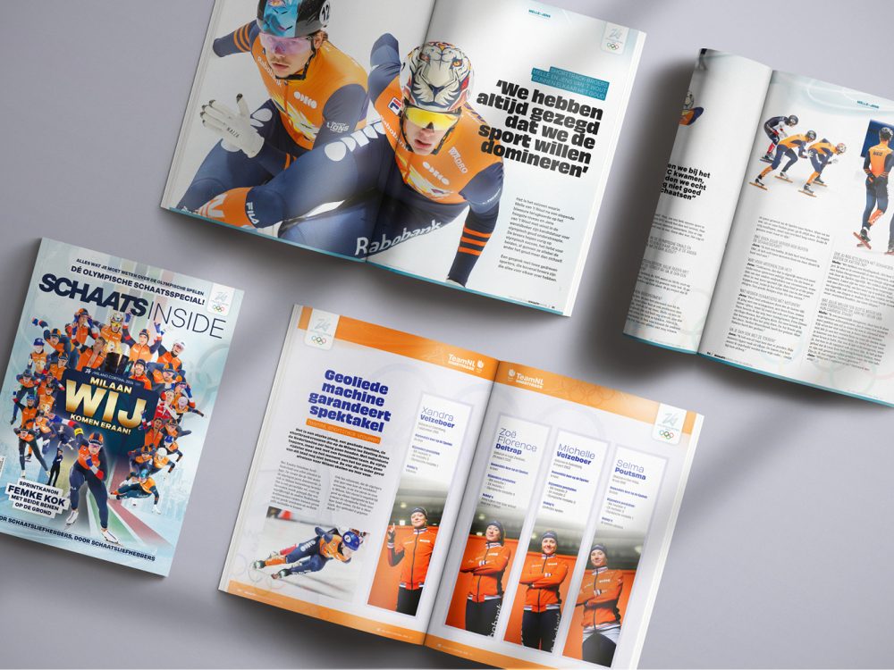 bliidd - schaatsinside -2026 - milano2026 - olympische spelen - editorial design - teamnl - shorttrack - ontwerp