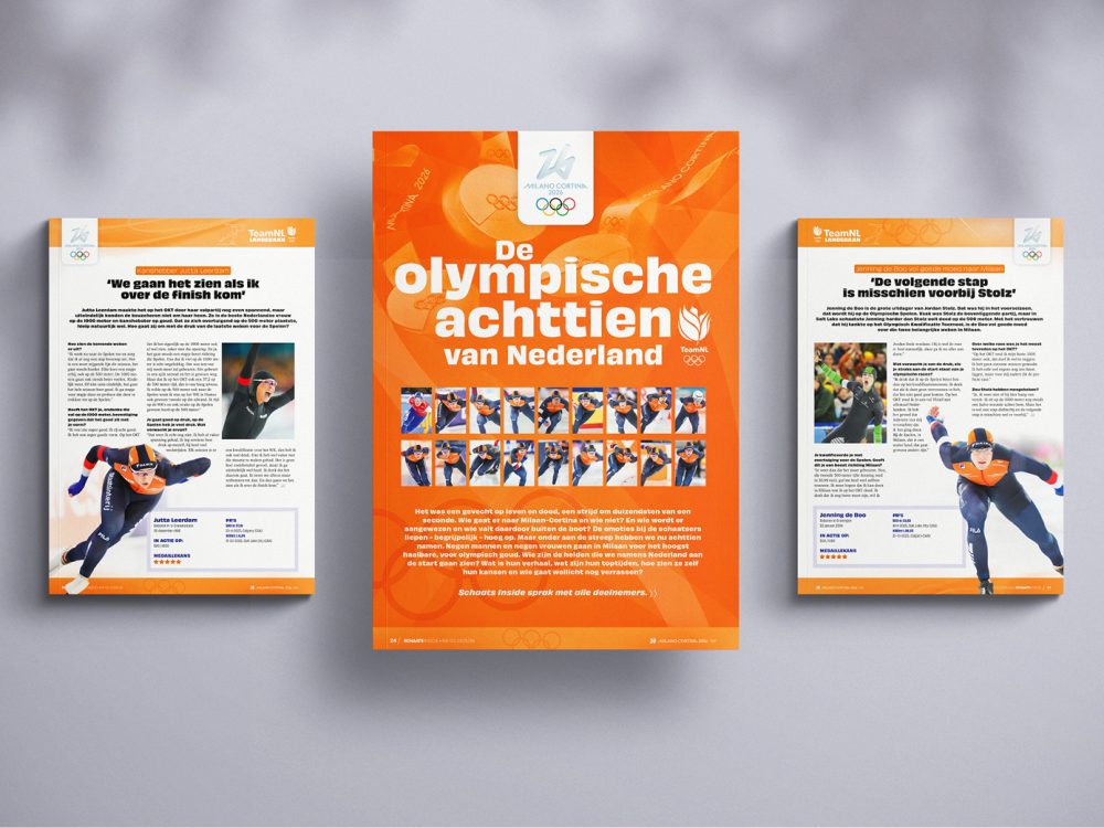 bliidd - schaatsinside -2026 - milano2026 - olympische spelen - editorial design - teamnl - lange baan - ontwerp